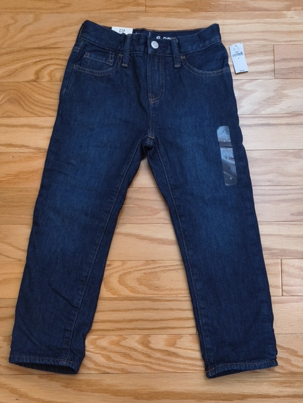 GAP Kids Fleece Lined Dark Blue Jeans Size 6 NWT